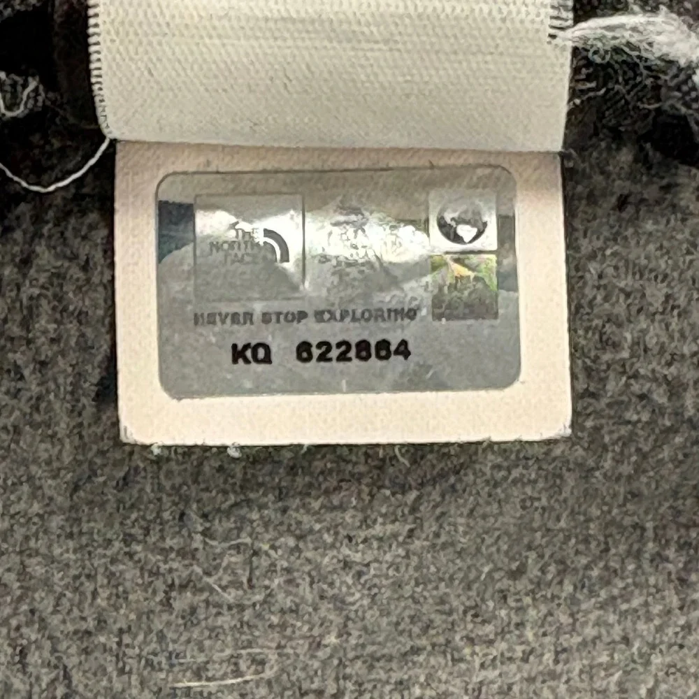 The‎ North Face Fleece Jacket Mens L Gray Full Zip Pockets Stand Collar